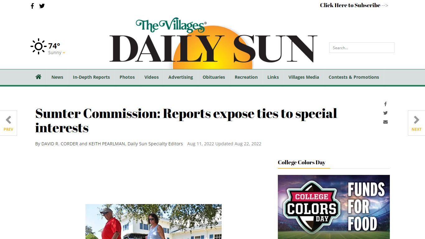 Sumter Commission: Reports expose ties to special interests